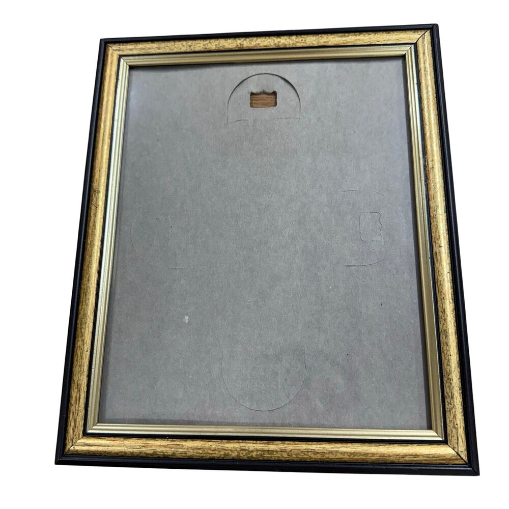 Vintage Gold Black Solid Wood? Picture Frame 8x10 Hanging Decor